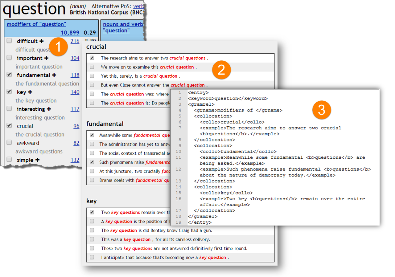 TickBox Lexicography