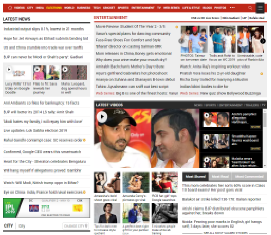 news site homepage news site homepage