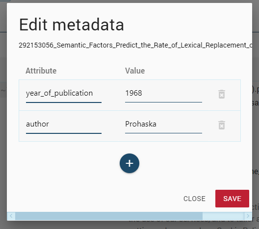 corpus annotation metadata metadata annotation
