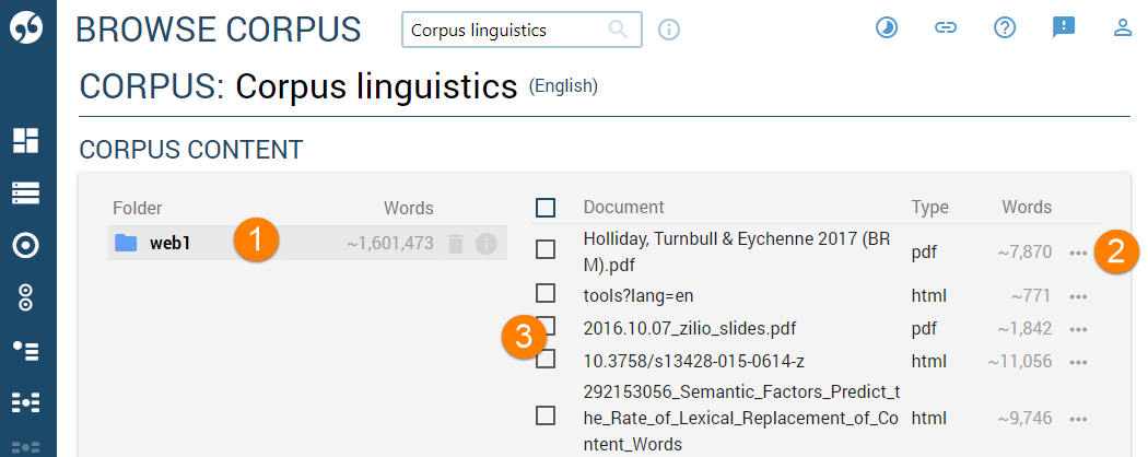 corpus annotation interface